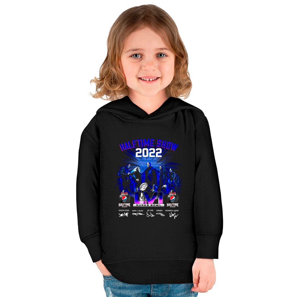 Halftime Show 2022 Super Bowl Lvi Signatures Kids Pullover Hoodies