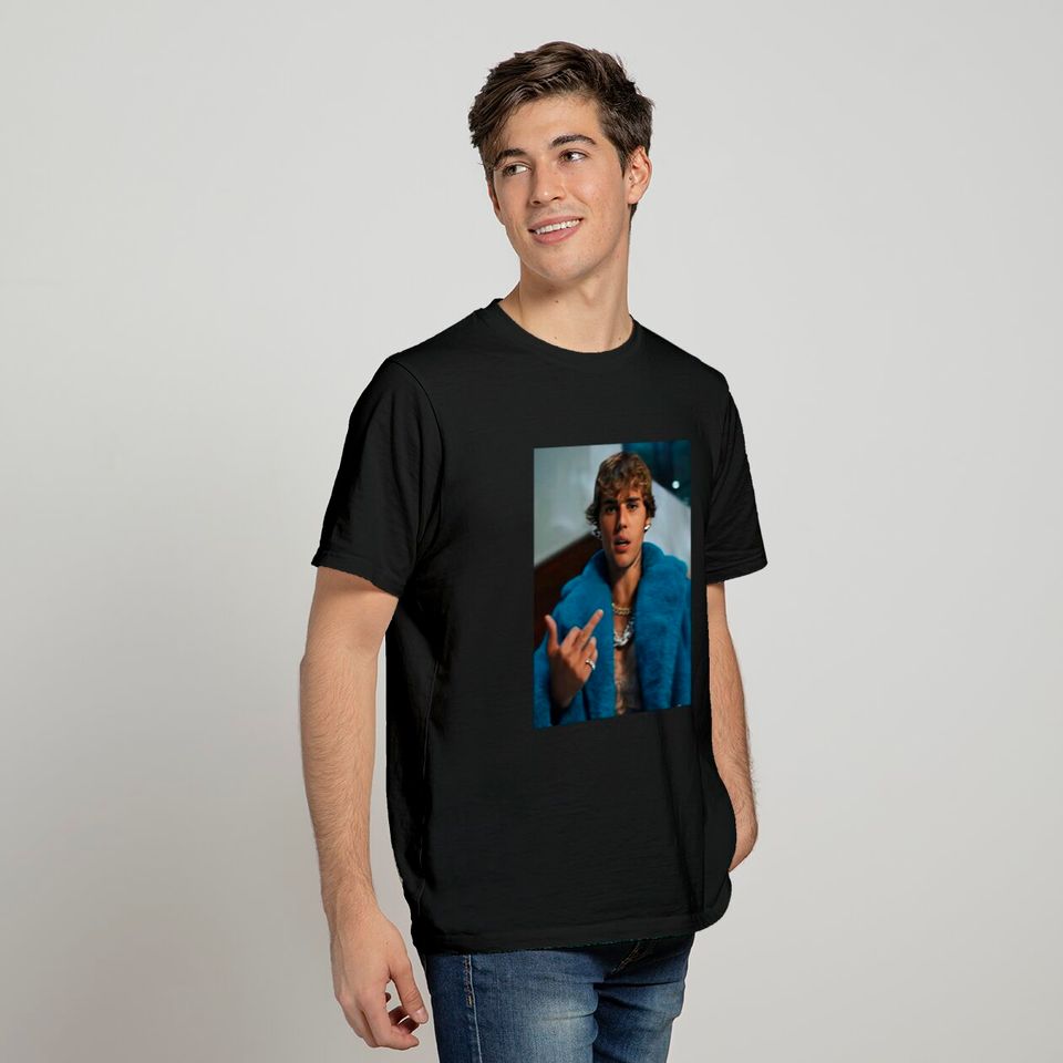 Justin Bieber Middle finger attitude T-shirt