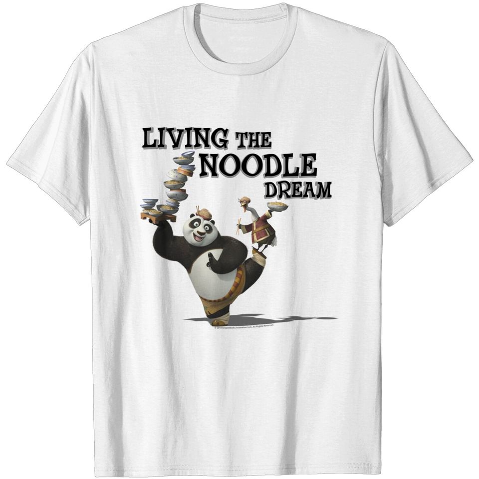 Chibi Panda T-Shirt Kung Fu Panda Po And Mr. Ping Living The Noodle ...