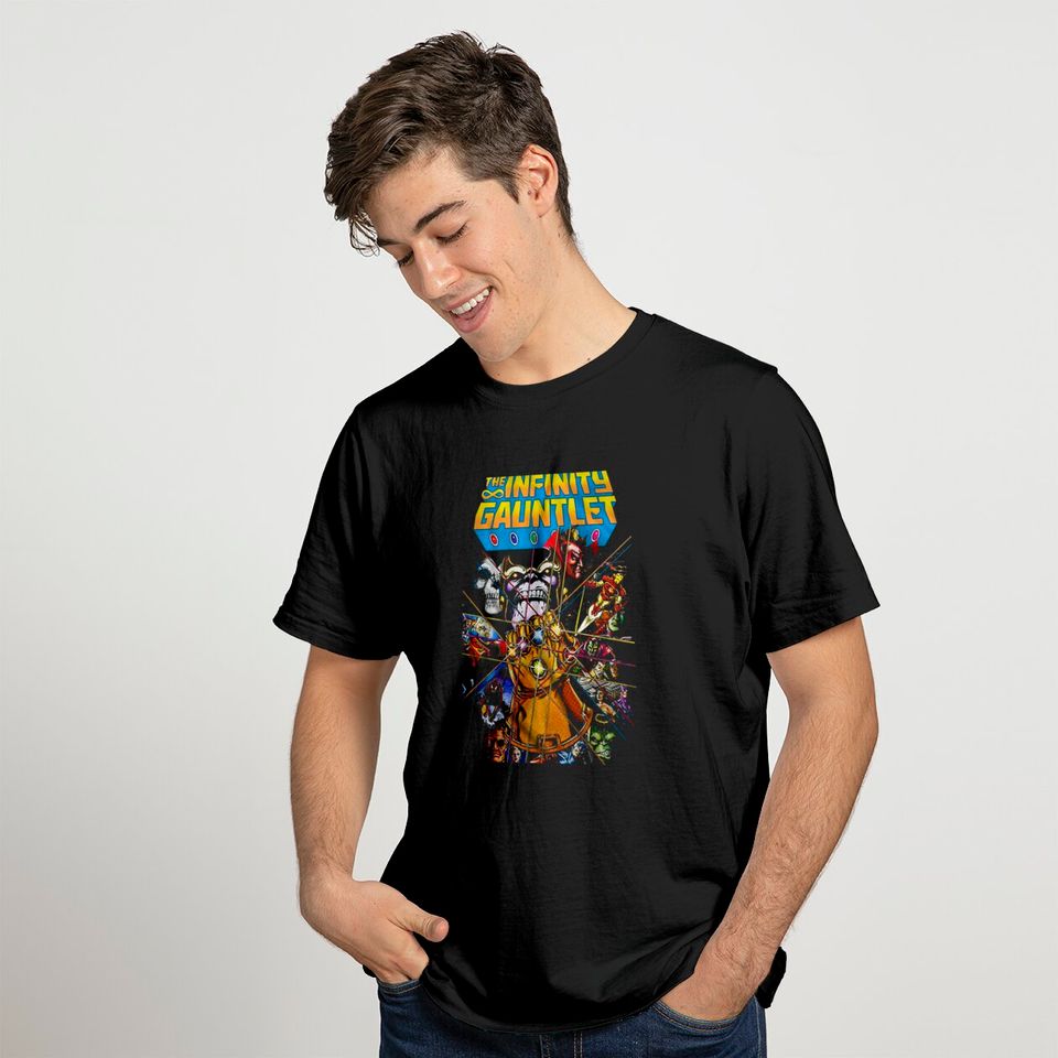 Thanos Avengers Infinity Gauntlet Hulk Spider-Man Iron Man Strange Adult Tee Graphic T-Shirt for Men Tshirt Clothing