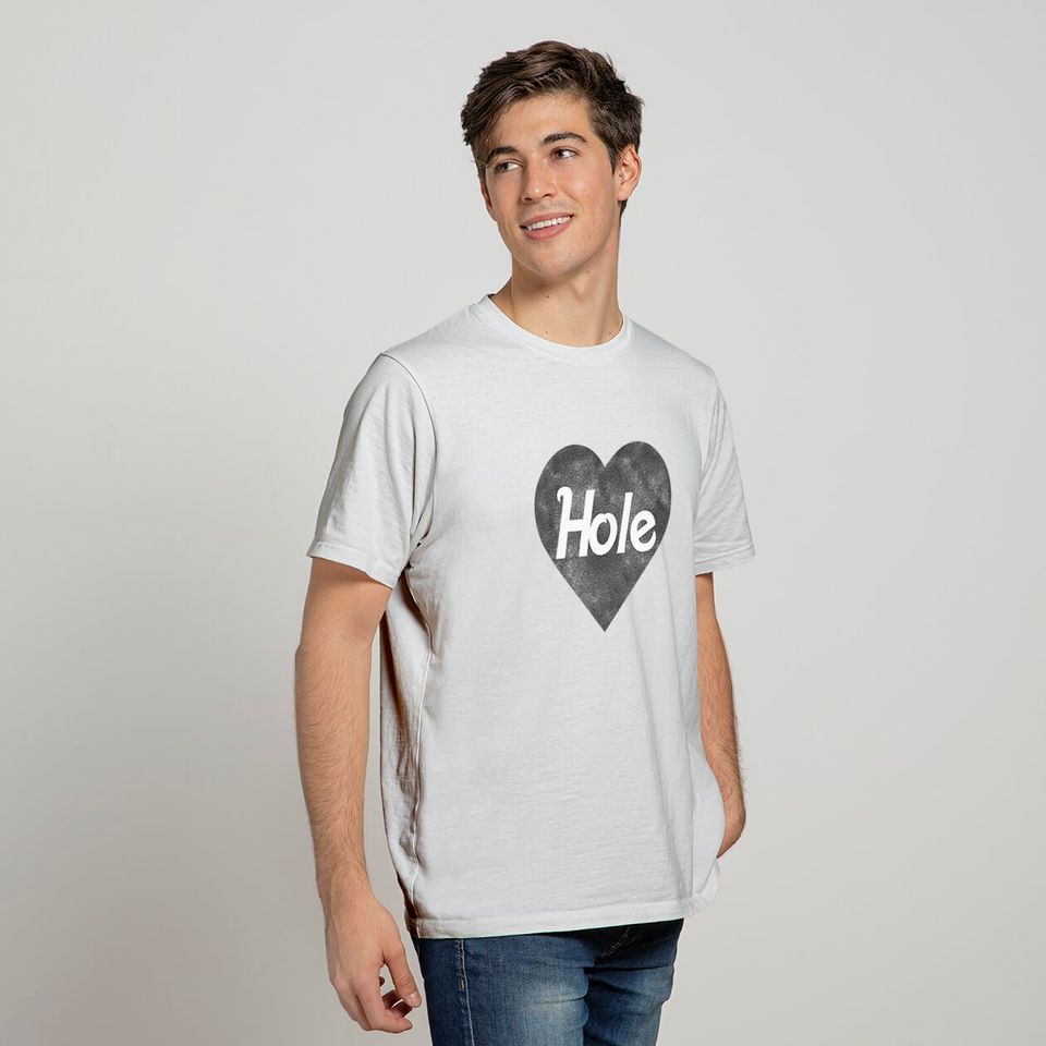 Hole Rock Band Black Heart Logo T-Shirt
