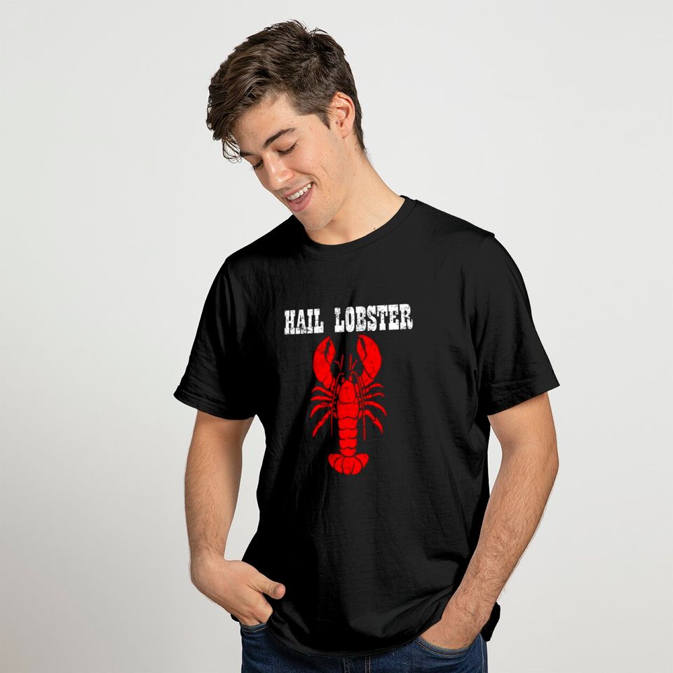 Friends Lobster T-Shirt HAIL LOBSTER FUNNY RED JORDAN