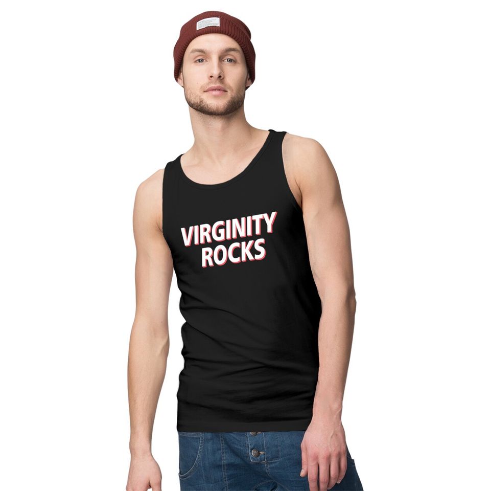Virginity Rocks Heather - Virginity Rocks - Tank Tops