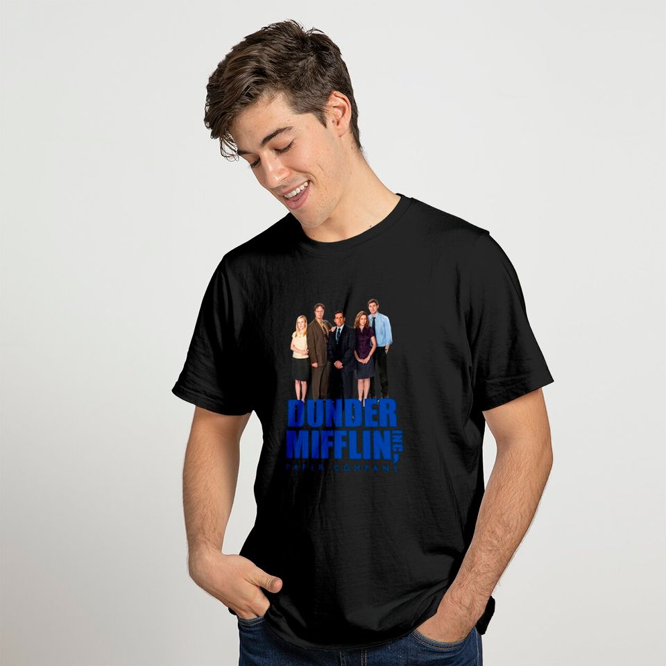 The Office Employees With Dunder Mifflin Logo T-Shirt