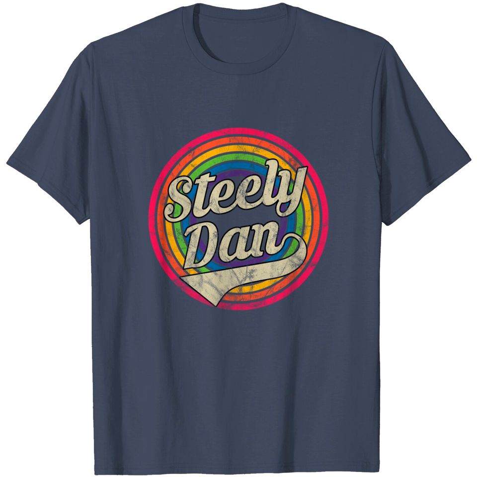 Steely Dan - Retro Rainbow Faded-Style - Steely Dan - T-Shirt