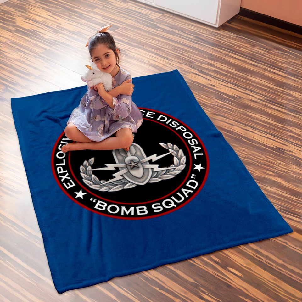 Master EOD "Bomb Squad" Baby Blankets