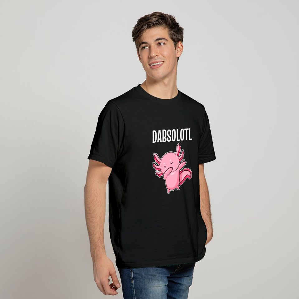 Dabsolotl Amphibian Axolotl T Shirt