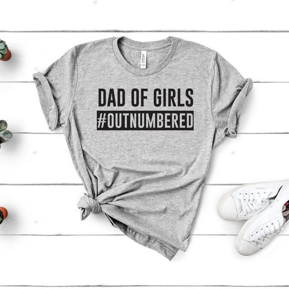Dad Of Girls Shirt, Daddy Is Protector, Dad Shirt, Number One Papa