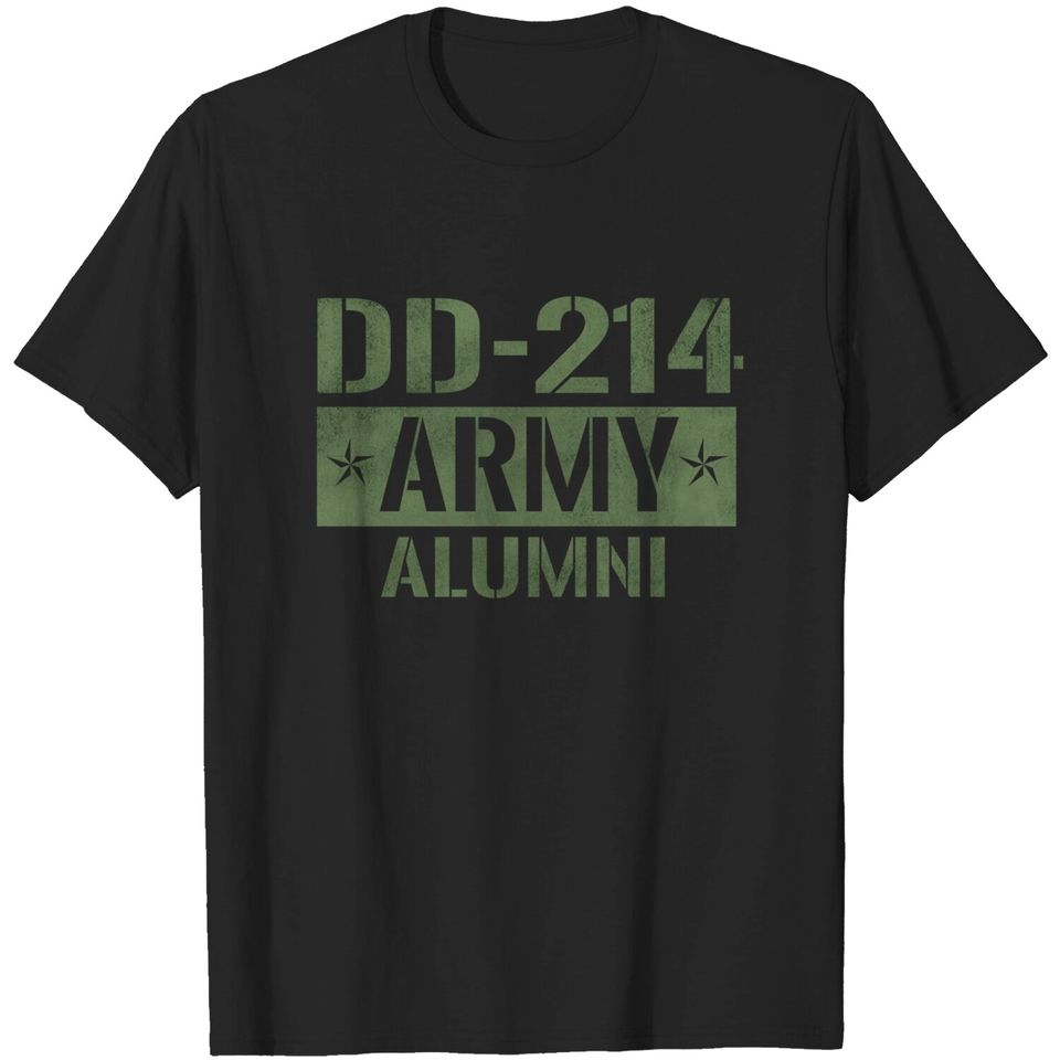 DD-214 US Army Alumni Vintage Army Veteran Retired Military T-Shirt