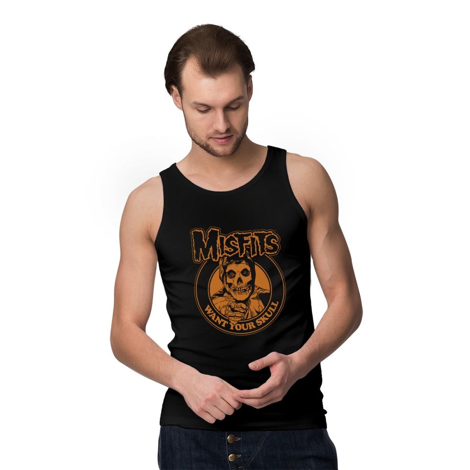 Misfits Unisex Tank Tops: Want Your Skull