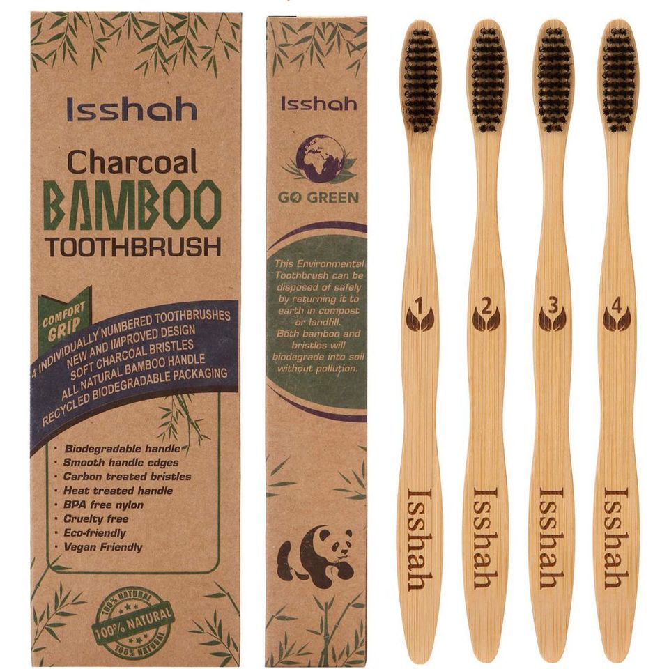 Biodegradable Eco-Friendly Bamboo Charcoal Toothbrushes