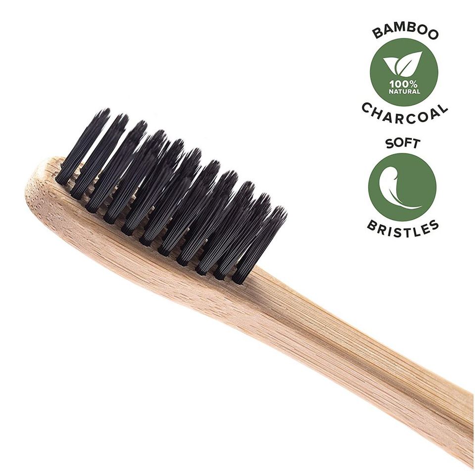 Greenzla Bamboo Toothbrushes (12 Pack), BPA Free Soft Bristles Toothbrushes