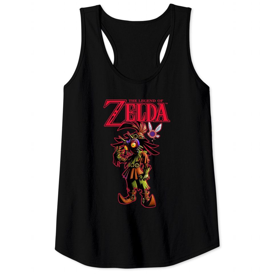 Zelda Majora's Mask Portrait Tank Tops