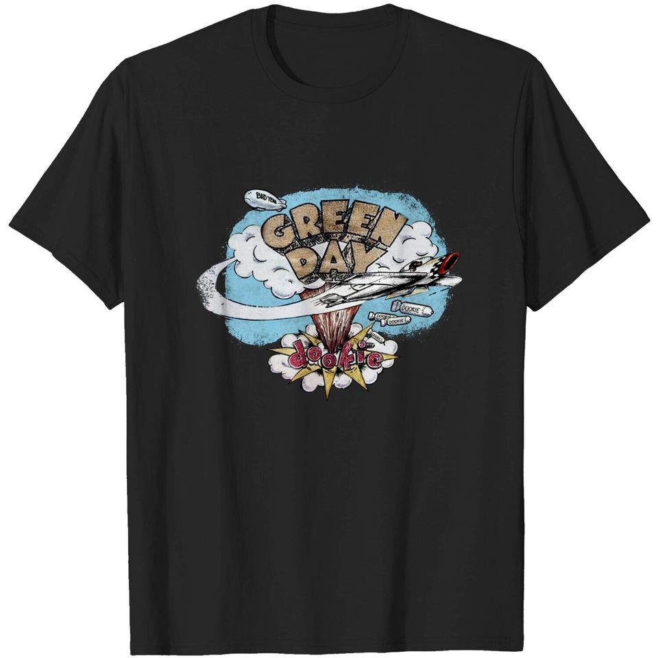 Green Day Ladies Tee: Vintage Dookie