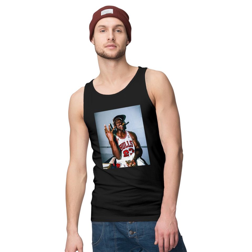 Vintage Michael Jordan Threepeat Men's Tank Tops