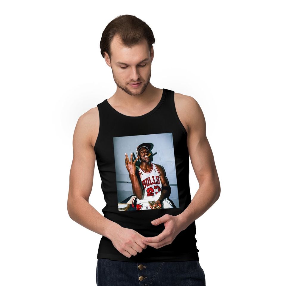 Vintage Michael Jordan Threepeat Men's Tank Tops