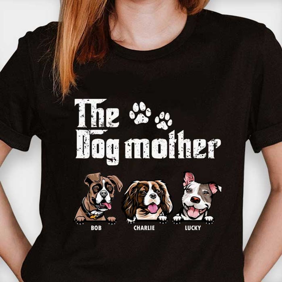 The Dog Father - Gift for Dog Dad, Dog Mom - Personalized Unisex T-Shirt
