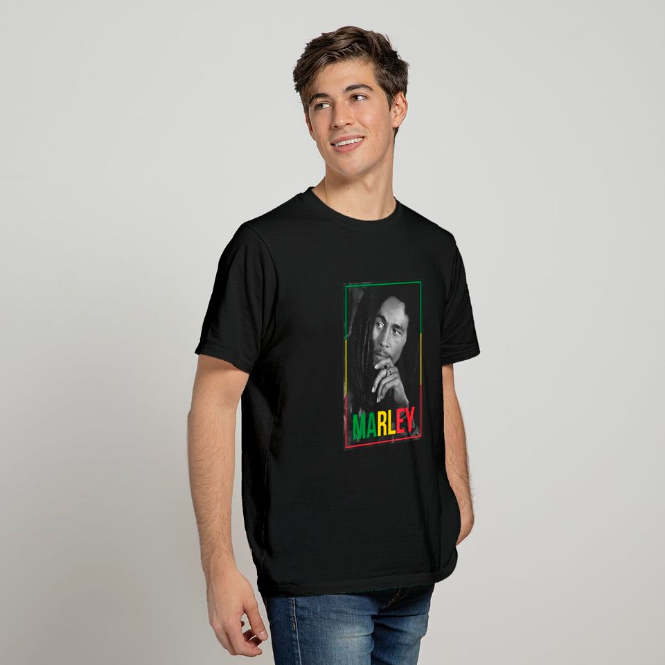 Bob Marley Photo White T-Shirt