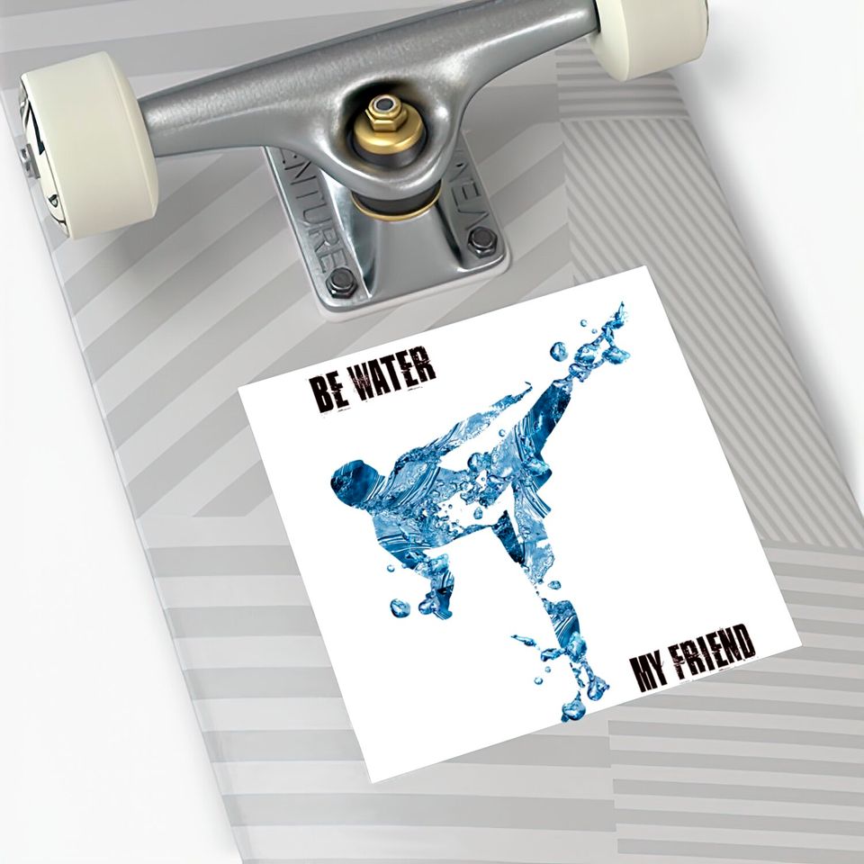 Bruce Lee Quote Be Water My Friend Sticker