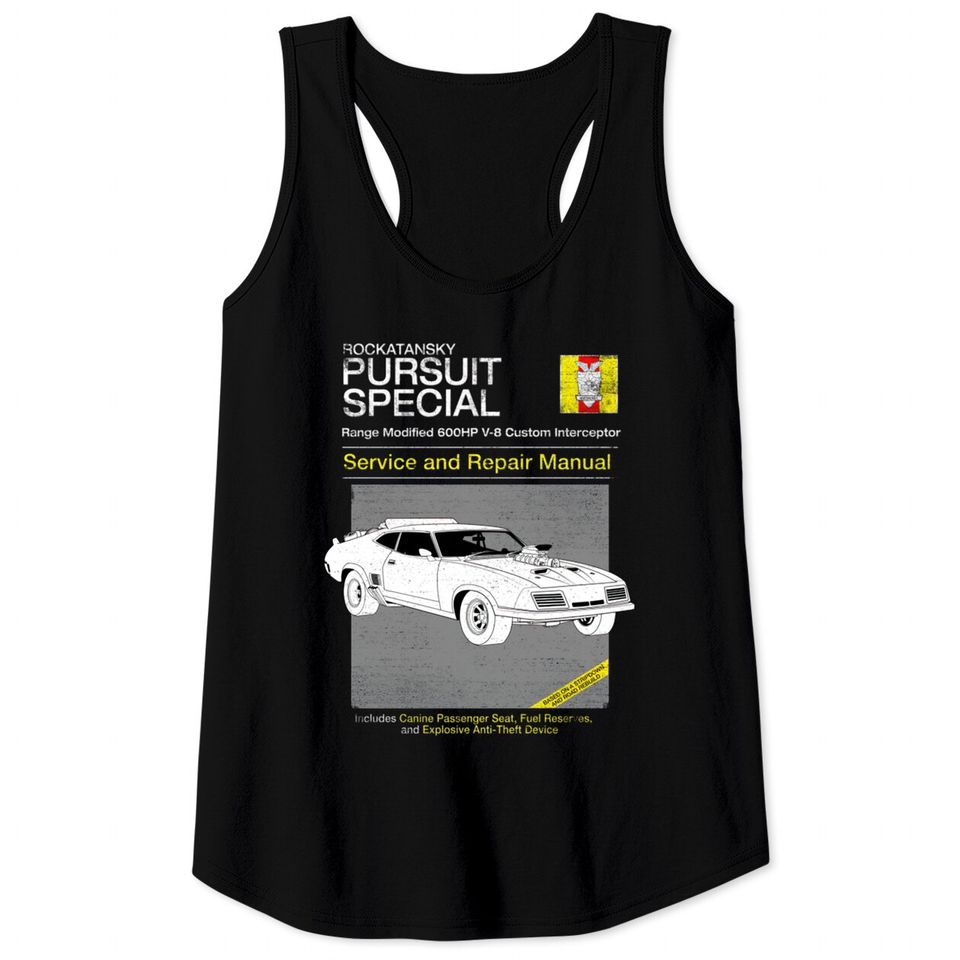 V-8 Interceptor Service and Repair - Mad Max - Tank Tops