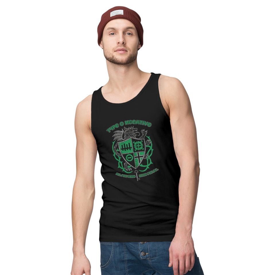 Type O Negative Unisex Tank Tops: Wolf Crest