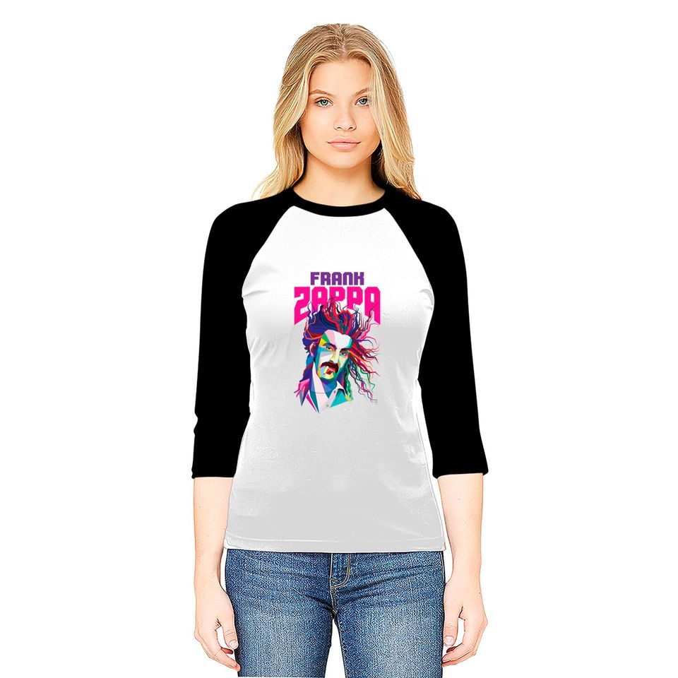 Frank Zappa WPAP Pop Art - Frank Zappa - Baseball Tees