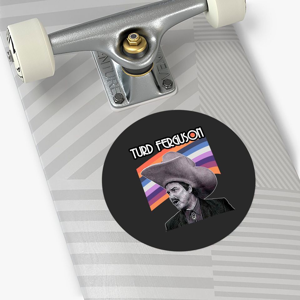 Turd Ferguson Celebrity Jeopardy Retro Sticker