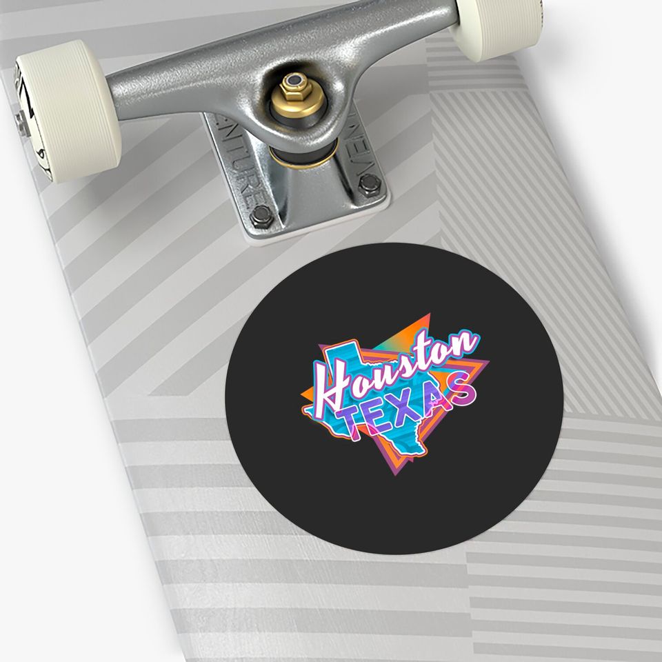Houston Texas Vintage Retro Throwback Sticker