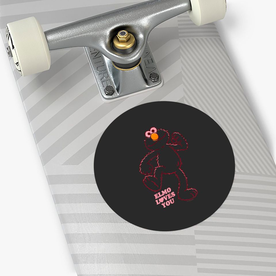 Elmo Sticker Sesame Street Elmo Loves You