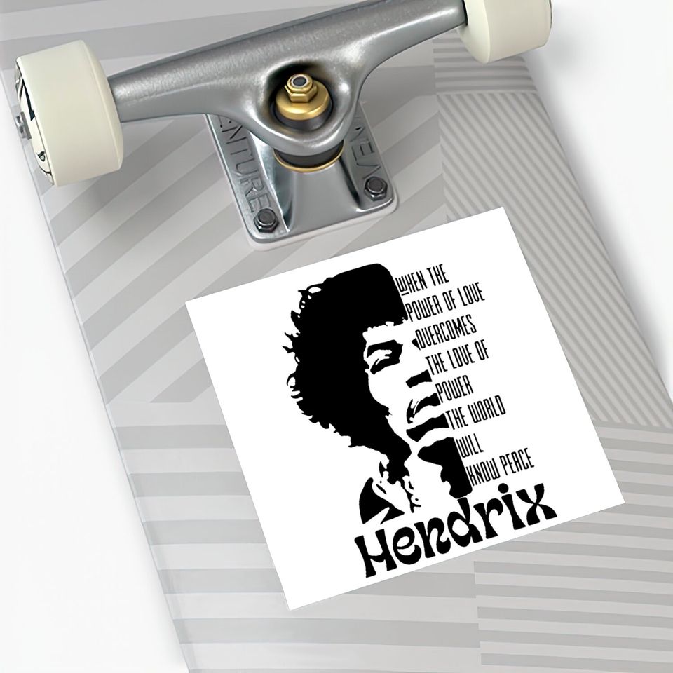 Jimi Hendrix Quote Sticker