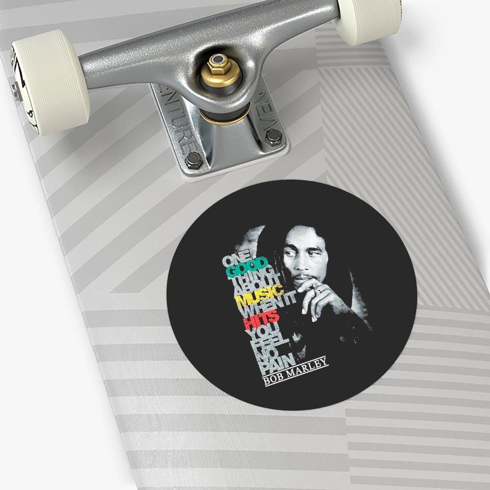 Bob Marley Good Music Hits Sticker