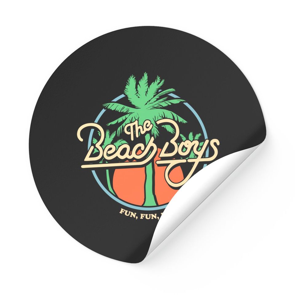 Beach Boys Fun Fun Fun Palm Tree Premium Sticker