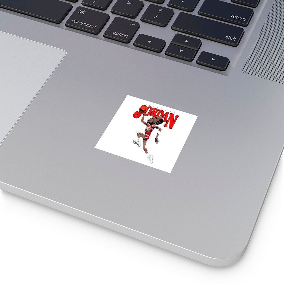 Vintage Michael Jordan Caricature Sticker