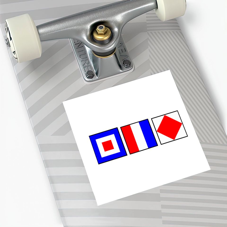Whiskey Tango Foxtrot Signal Flag Sticker Wtf Nautical Flag