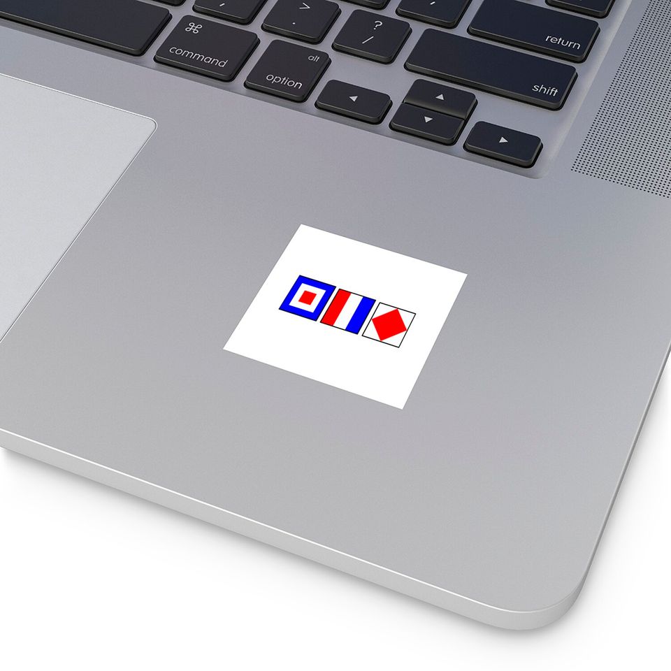 Whiskey Tango Foxtrot Signal Flag Sticker Wtf Nautical Flag