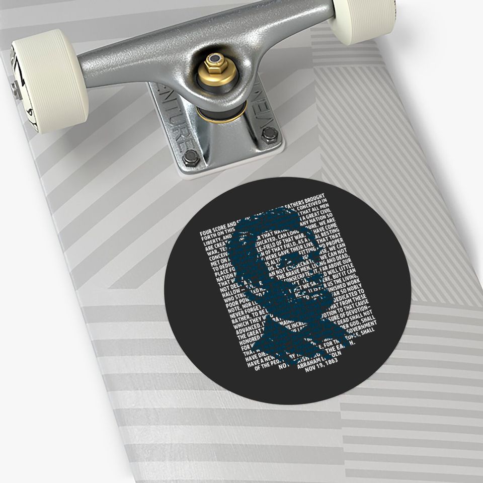 Abraham Lincoln Gettysburg Address History Sticker