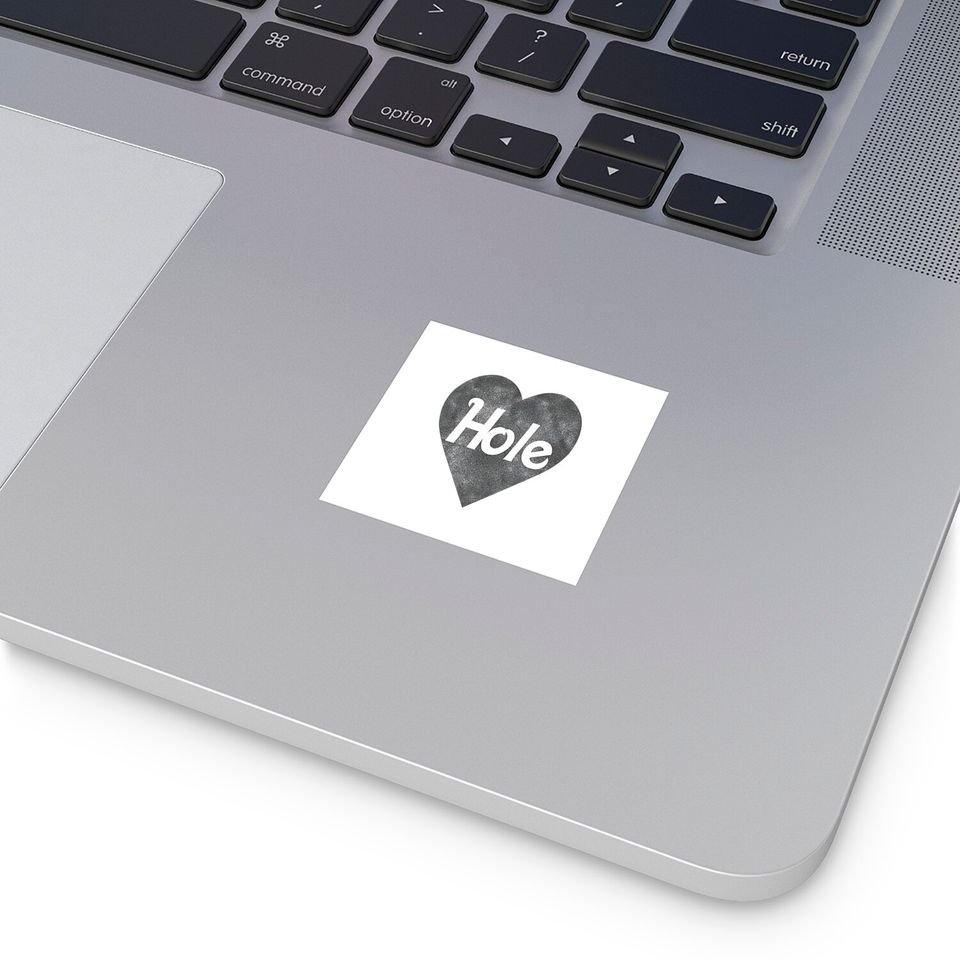 Hole Rock Band Black Heart Logo Sticker