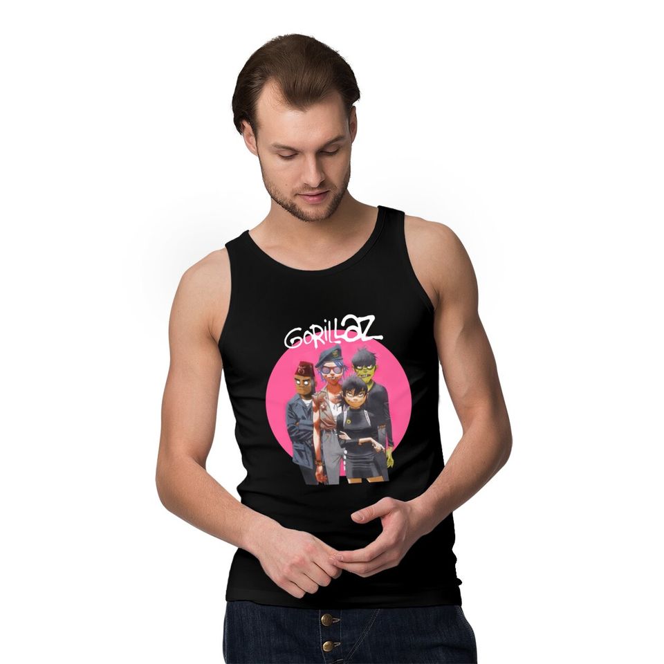 Hot Topic Gorillaz Humanz Group Tank Tops