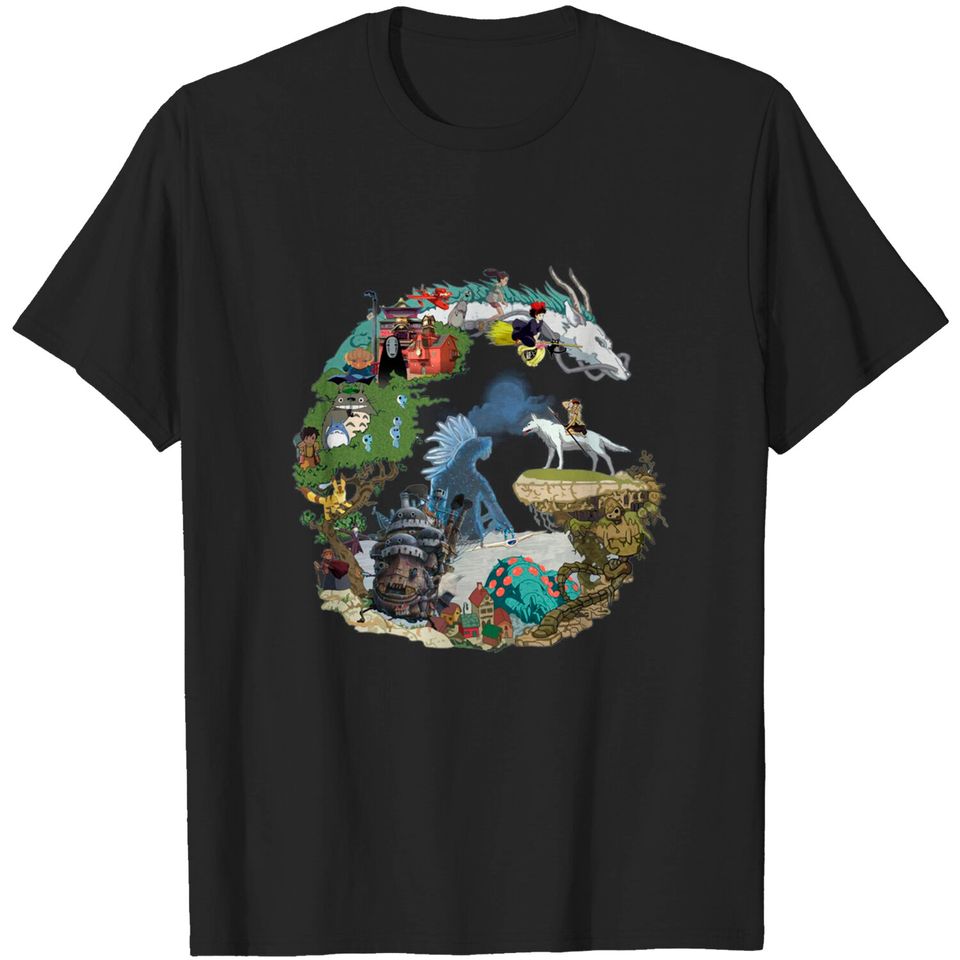 Studio Ghibli Original Rock Album T-Shirts