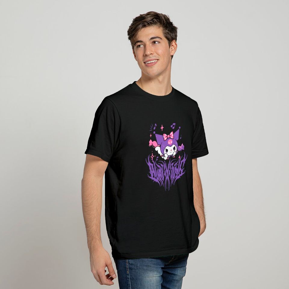 Kuromi Gothic Letters Unisex T-Shirts