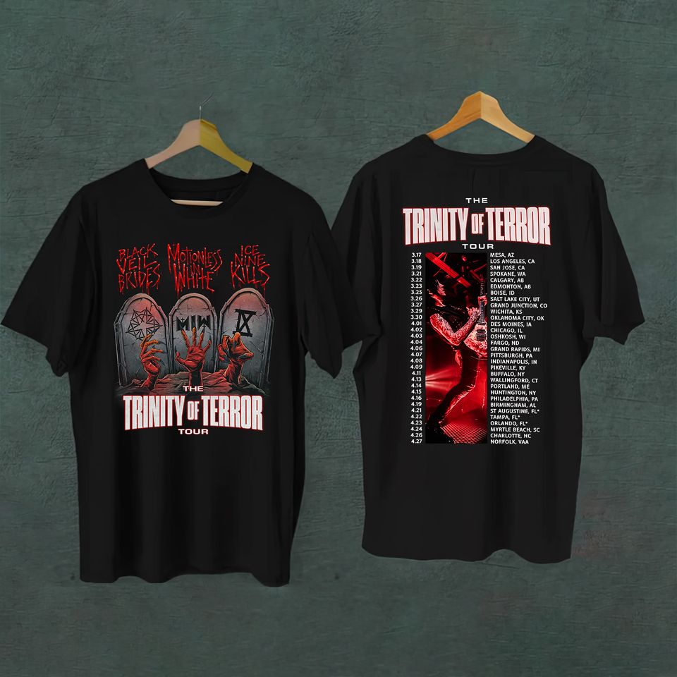 The Trinity of Terror Tour 2022 Shirt, 2022 Tour Music