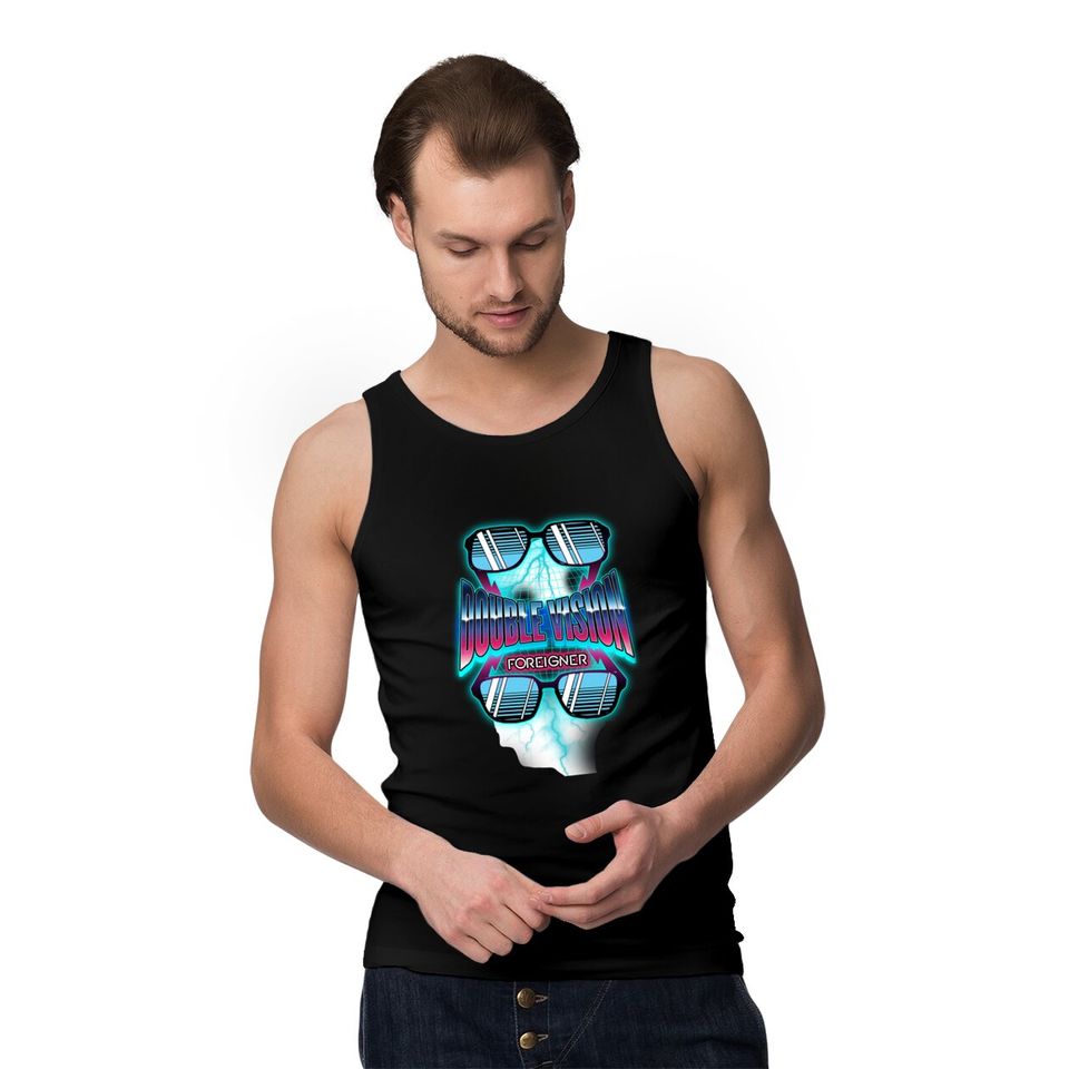 Foreigner  Double Vision Tank Tops