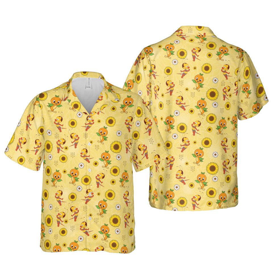 Disney Epcot Flower Garden Festival Men's Button Hawaiian Shirt