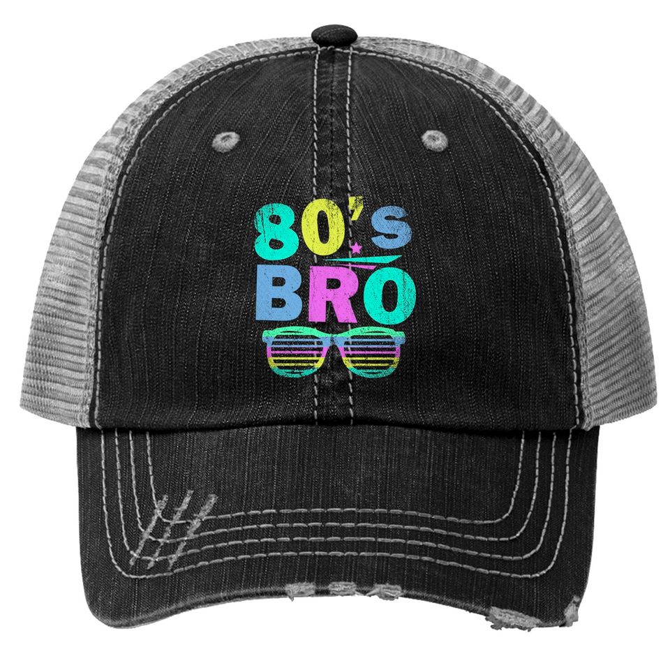1980 Costume Party 80s Bro Men Gift Eighties Trucker Hats