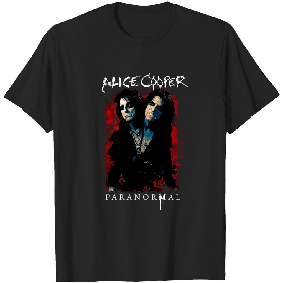 Alice Cooper Unisex Tee: Paranormal Splatter