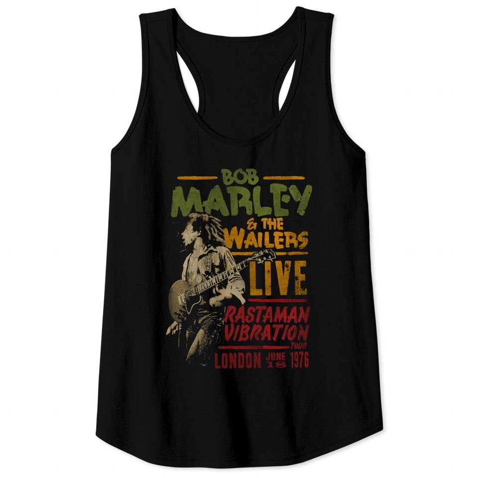 BOB MARLEY RASTAMAN VIBRATION TOUR 1976 Tank Tops