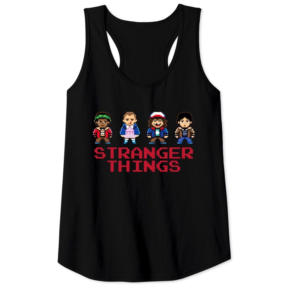 Stranger Things Pixel Characters 2 - Stranger Things - Tank Tops
