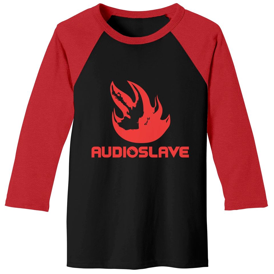 AUDIOSLAVE Rock Band Logo Baseball Tees
