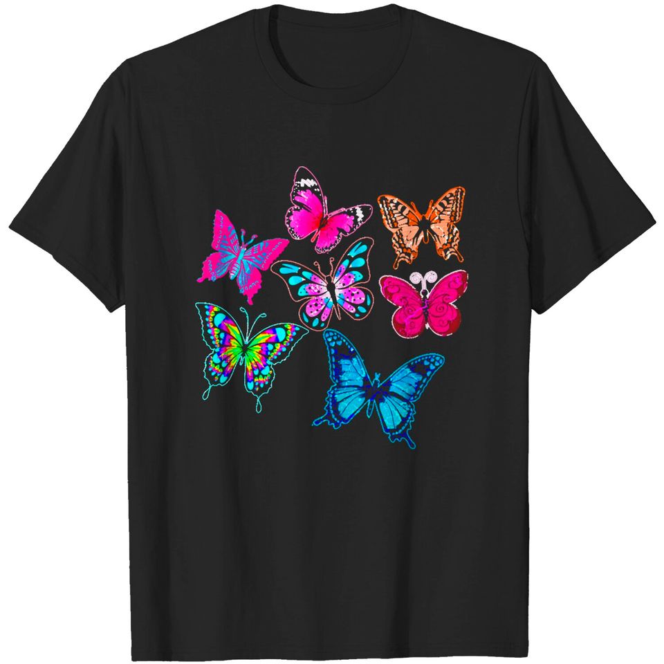 Butterflies Colorful Butterflies T-Shirts
