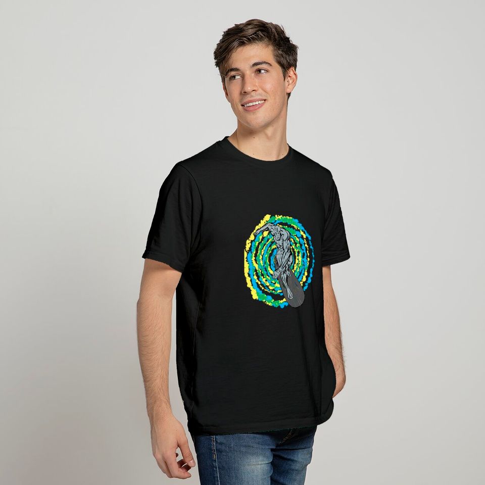 Cosmic Surfing - Silver Surfer - T-Shirt